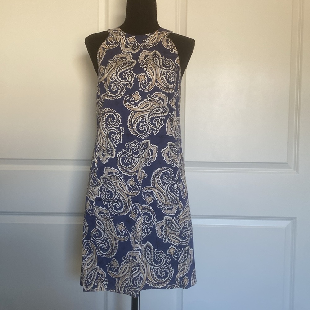LOFT Blue‎ Paisley Dress